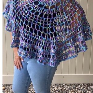 Boho Crochet Poncho